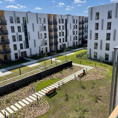 Alquiler de un moderno apartamento de 3 habitaciones, 52 m², Cracovia, Polonia